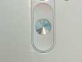 Nærbillede af bagsiden af LG G3 - med knapper, laser autofokus og dobbelt blitz
